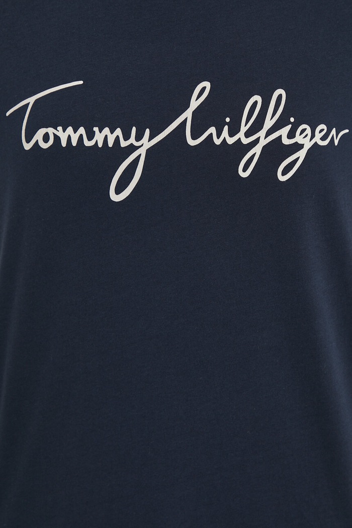 Tommy Hilfiger t-shirt bawełniany granatowy WW0WW24967.NOS