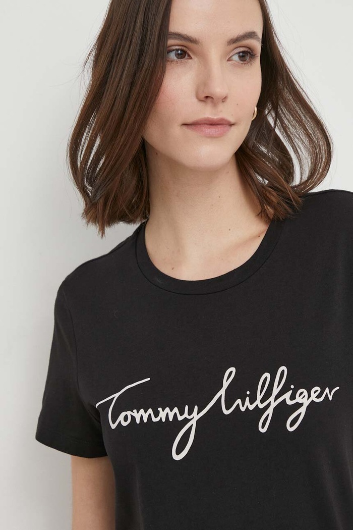 Tommy Hilfiger tricou negru WW0WW24967.NOS