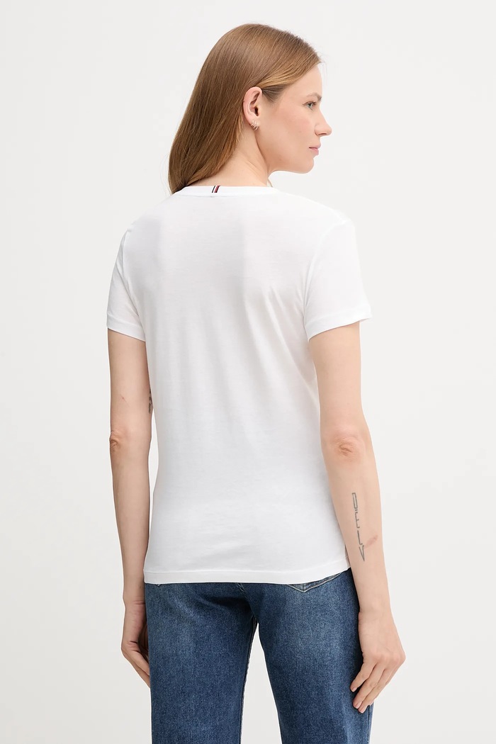 Tommy Hilfiger - Μπλουζάκι WW0WW24969.NOS λευκό AA00