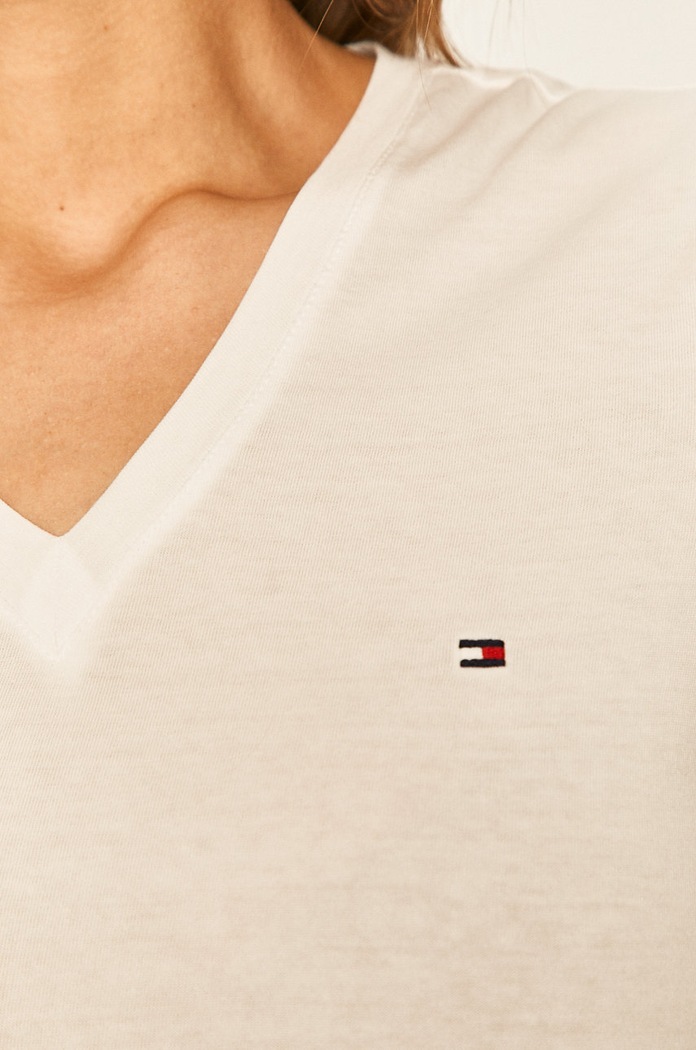 Tommy Hilfiger - Μπλουζάκι WW0WW24969.NOS λευκό