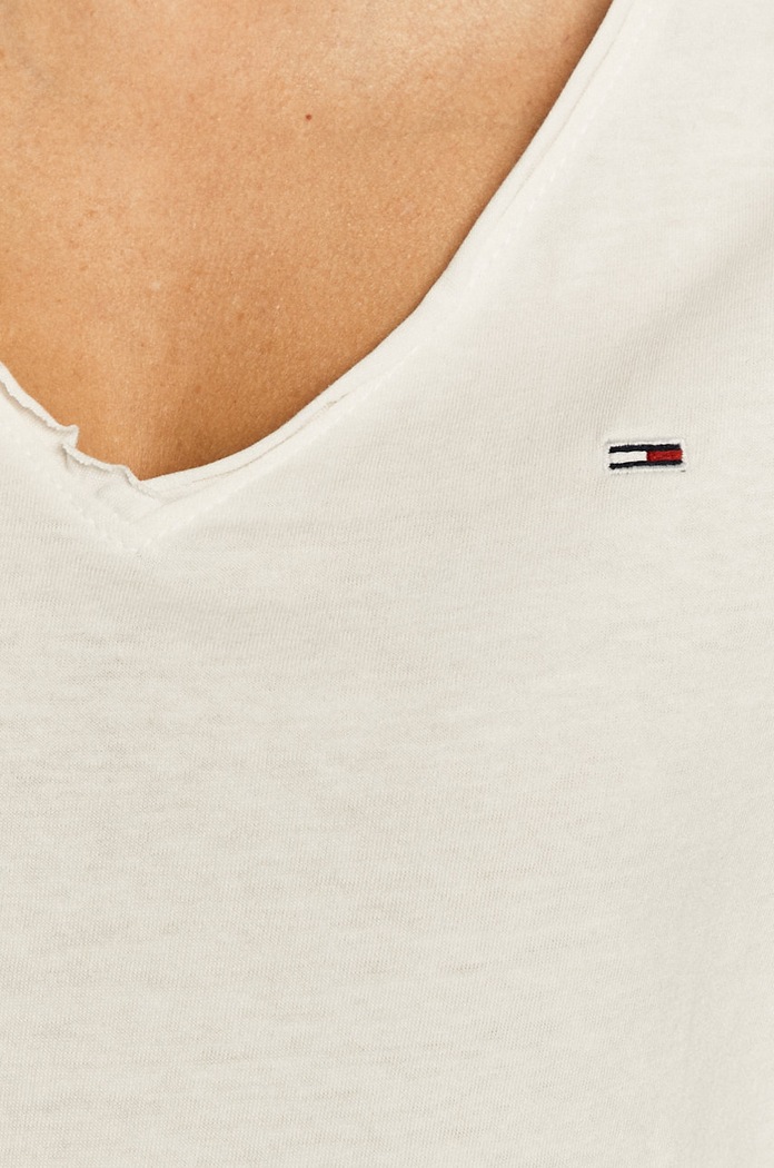 Tommy Jeans - Tricou DW0DW09195.NOS alb