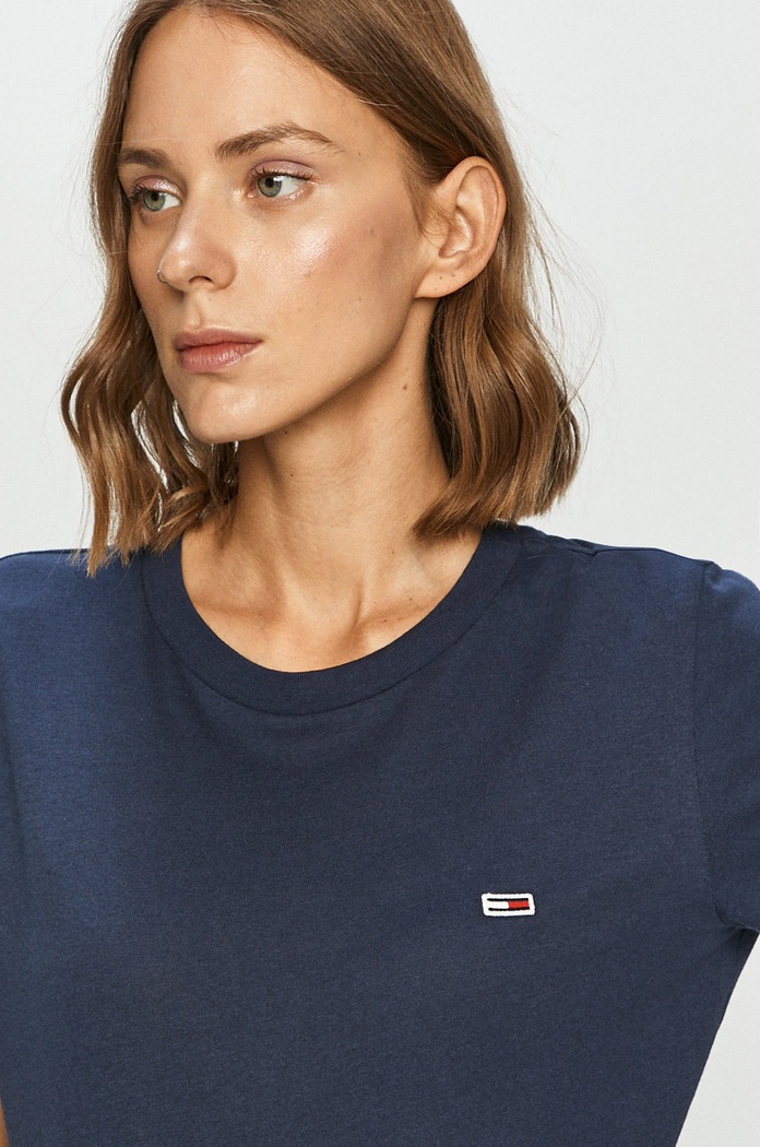Tričko Tommy Jeans námořnická modř DW0DW09198.NOS