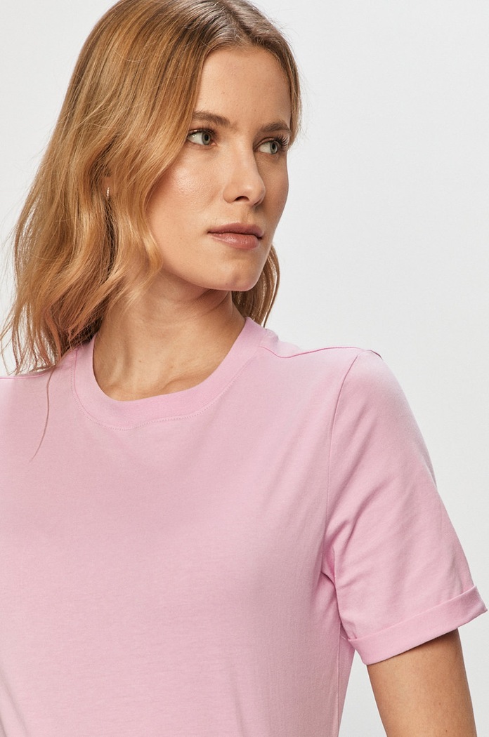 T-shirt Pieces 17086970 różowy