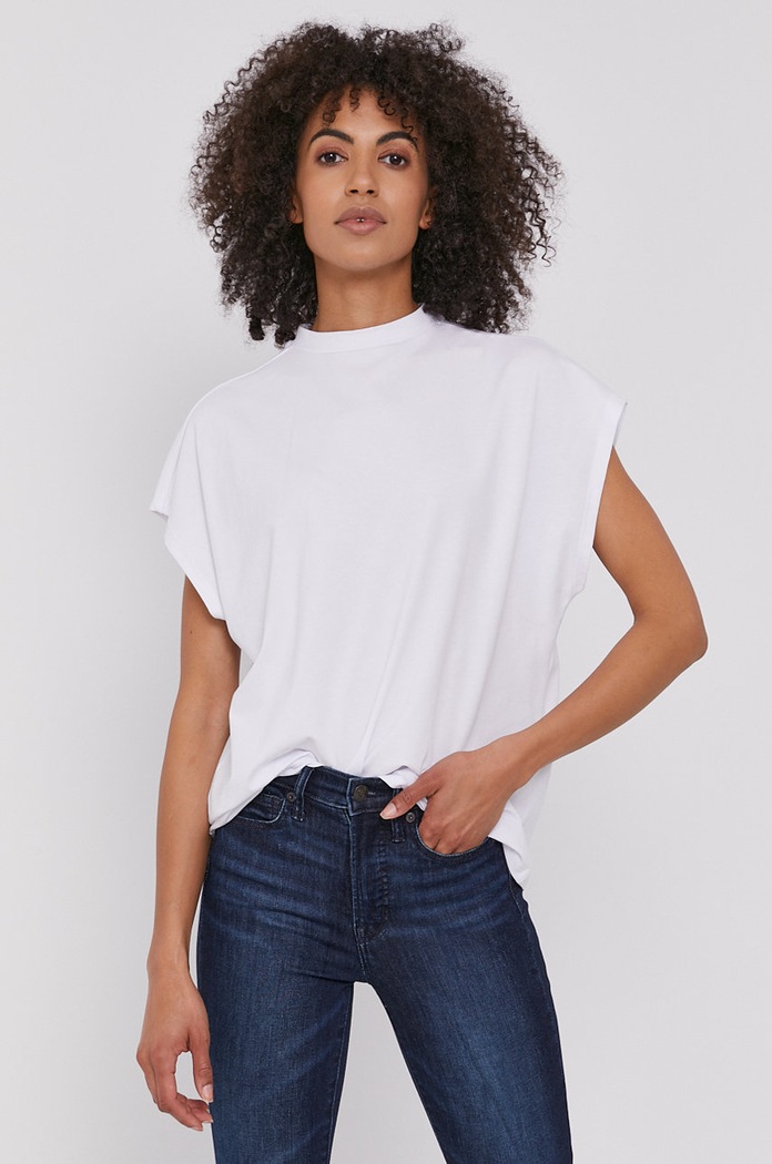T-shirt Noisy May Z elastanom bela 27015305