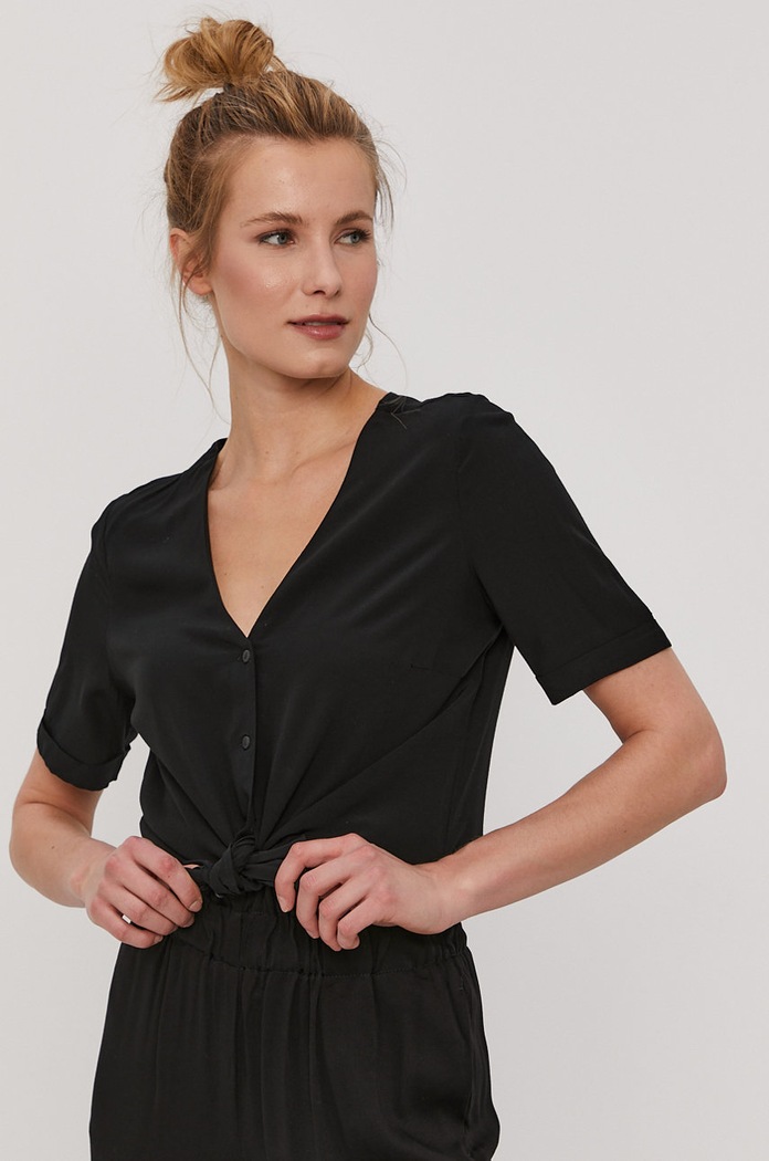 Pieces Koszula casual czarny 17100686