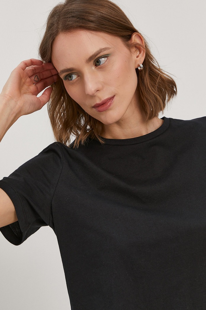 Pieces T-shirt czarny 17109209