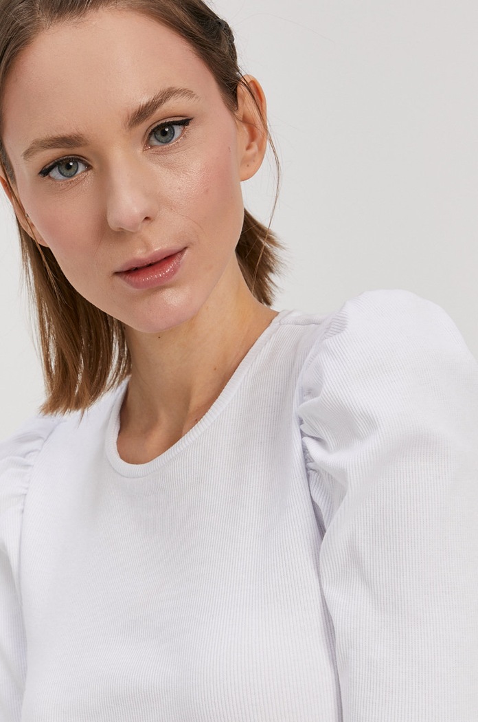 Pieces T-shirt biały 17110522