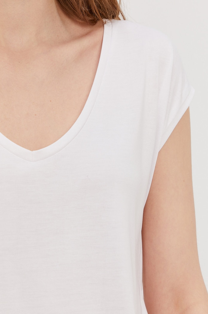 Pieces T-shirt 17095260 biały