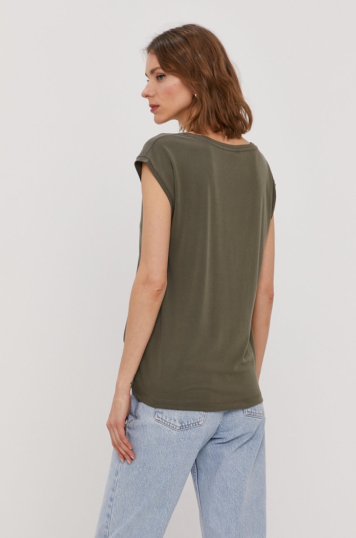 Odzież Pieces T-shirt 17095260 zielony