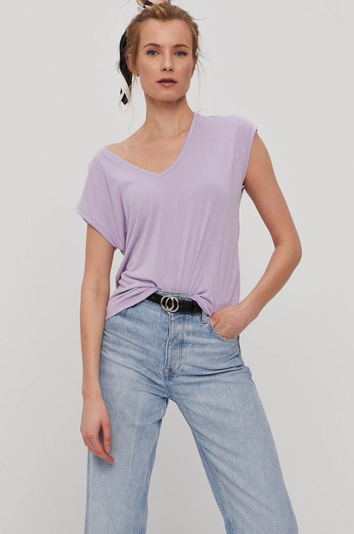 Vero Moda T-shirt fioletowy 10247666