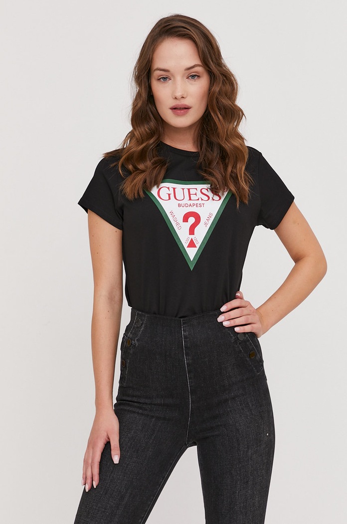 Guess T-shirt czarny W1GI54.I3Z11