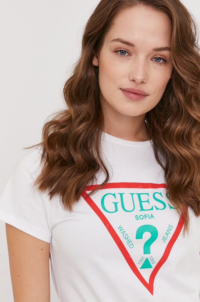 Tričko Guess W1GI58.I3Z11 biela