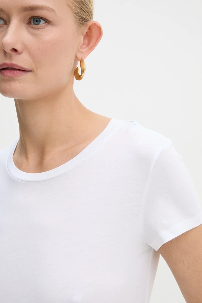 Bavlnené tričko Armani Exchange biela 8NYT82.YJ16Z.NOS