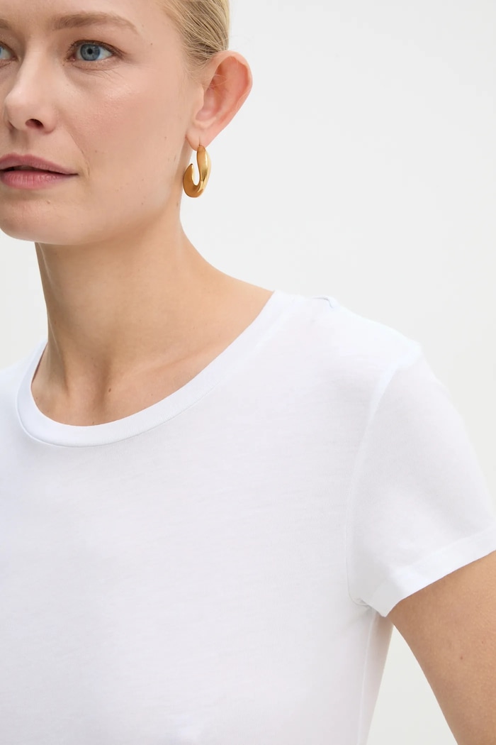 Bavlnené tričko Armani Exchange biela 8NYT82.YJ16Z.NOS