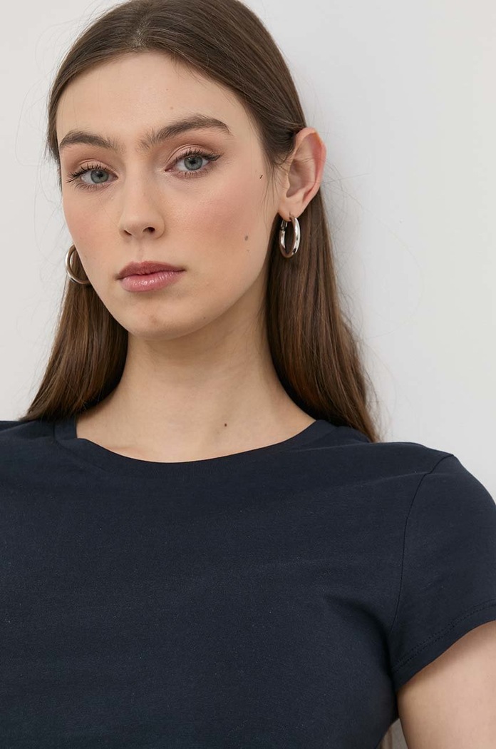 Pamučna majica Armani Exchange Armani Exchange 8NYT82.YJ16Z.NOS mornarsko plava