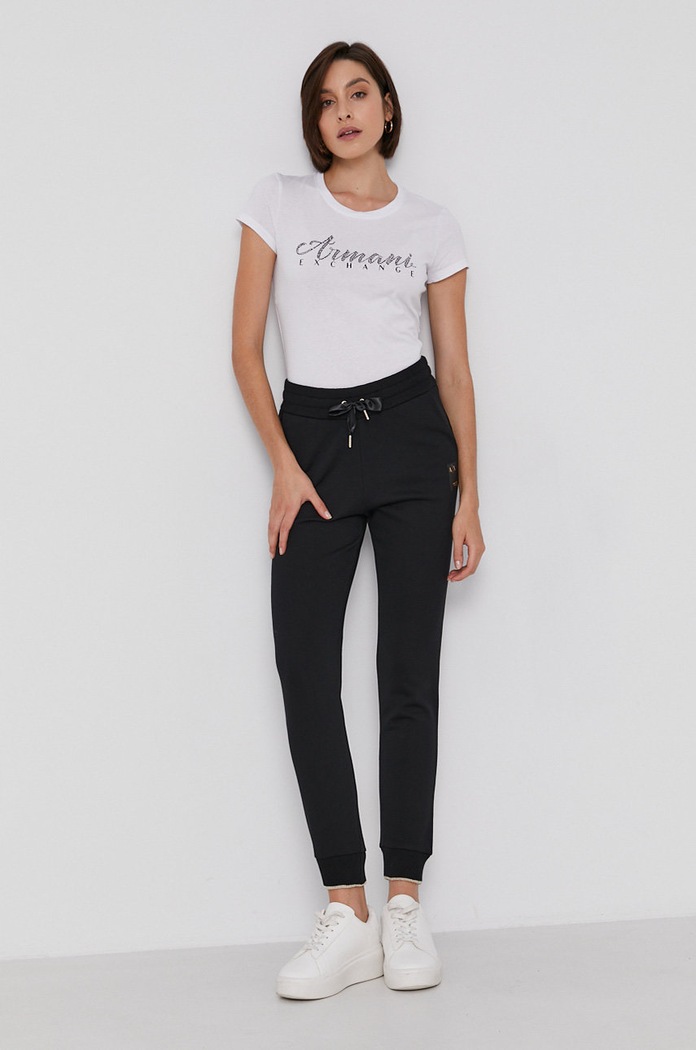 Bavlnené tričko Armani Exchange 8NYT91.YJG3Z.NOS biela AA00