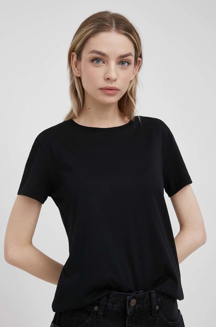 Armani Exchange t-shirt in cotone semplice nero 8NYT94.YJ16Z.NOS
