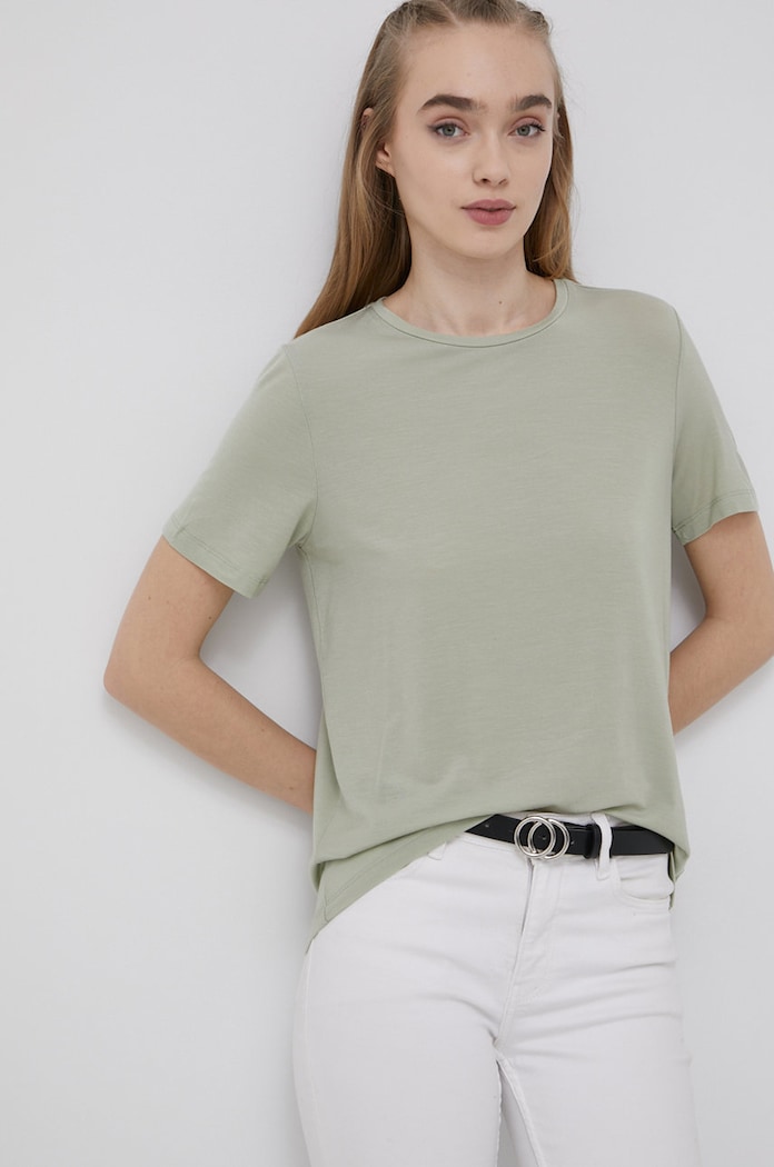 Vero Moda T-shirt zielony 10243880.DesertSage