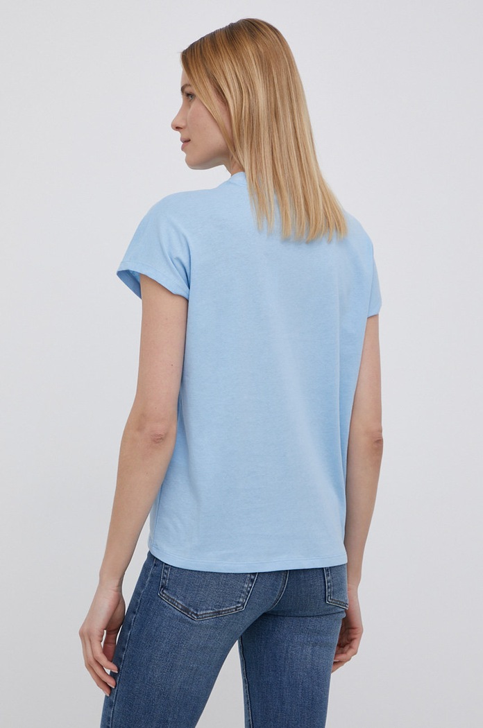 Odzież Vero Moda t-shirt bawełniany 10258657.BlueBell niebieski