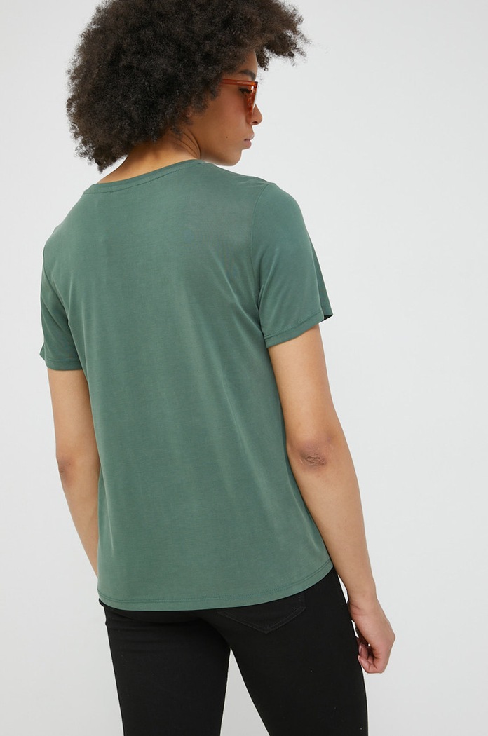 Odzież Vila T-shirt 14068068.Pineneedle turkusowy