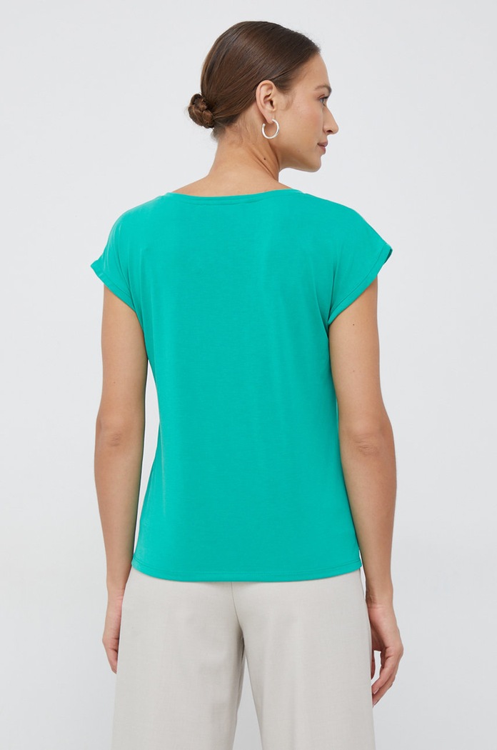 Oblečení Tričko Vero Moda 10247666.PepperGree tyrkysová