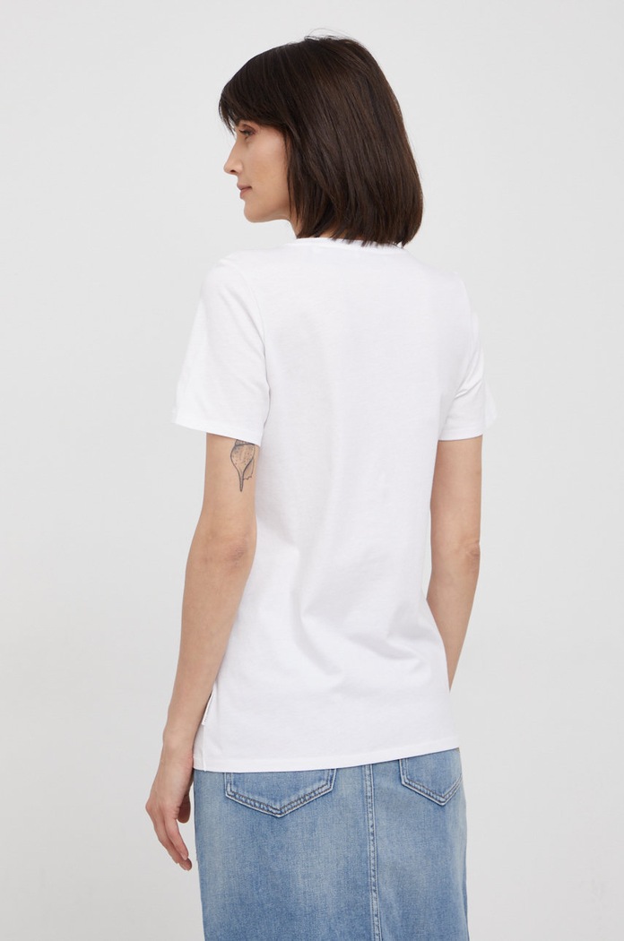 Îmbrăcăminte Marc O'Polo tricou din bumbac 5000009469 alb
