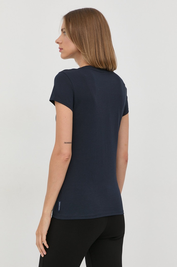 Odjeća Pamučna majica Armani Exchange 8NYTDH.YJ16Z.NOS mornarsko plava