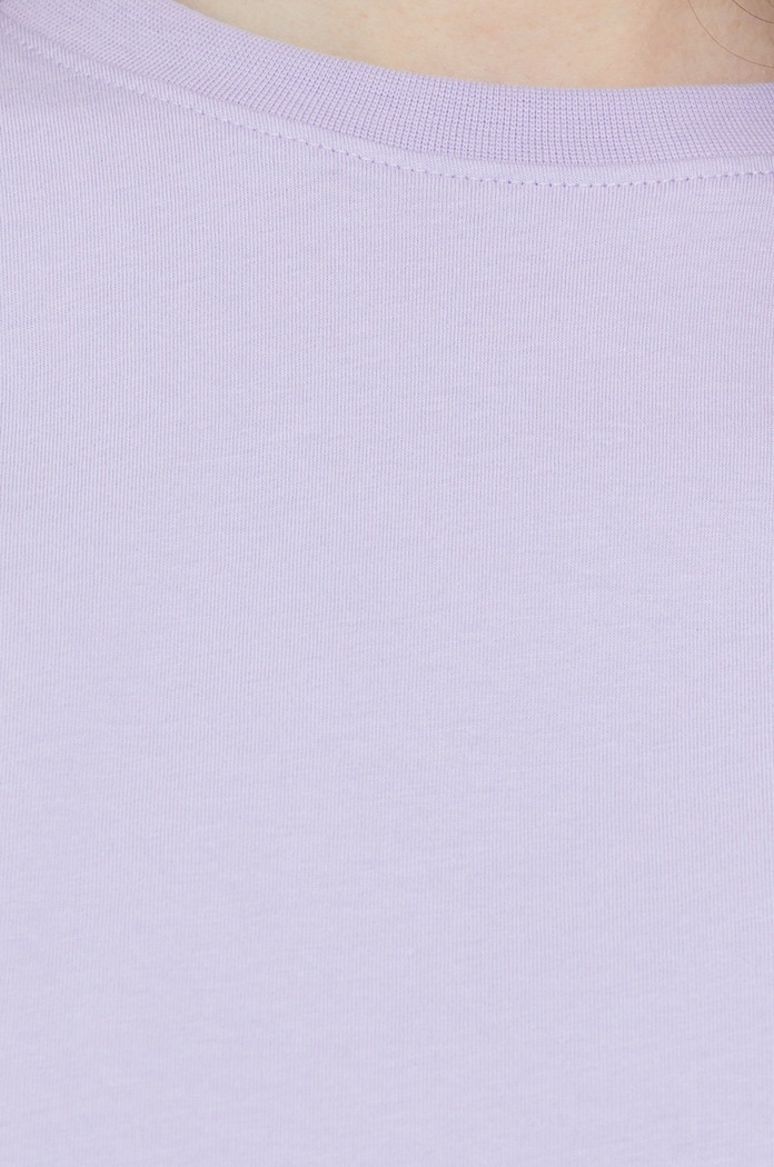 Bavlnené tričko Pieces Ria 17086970.Lavender fialová