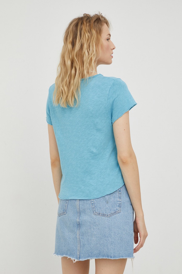 Îmbrăcăminte American Vintage tricou din bumbac SON02AGH22 albastru