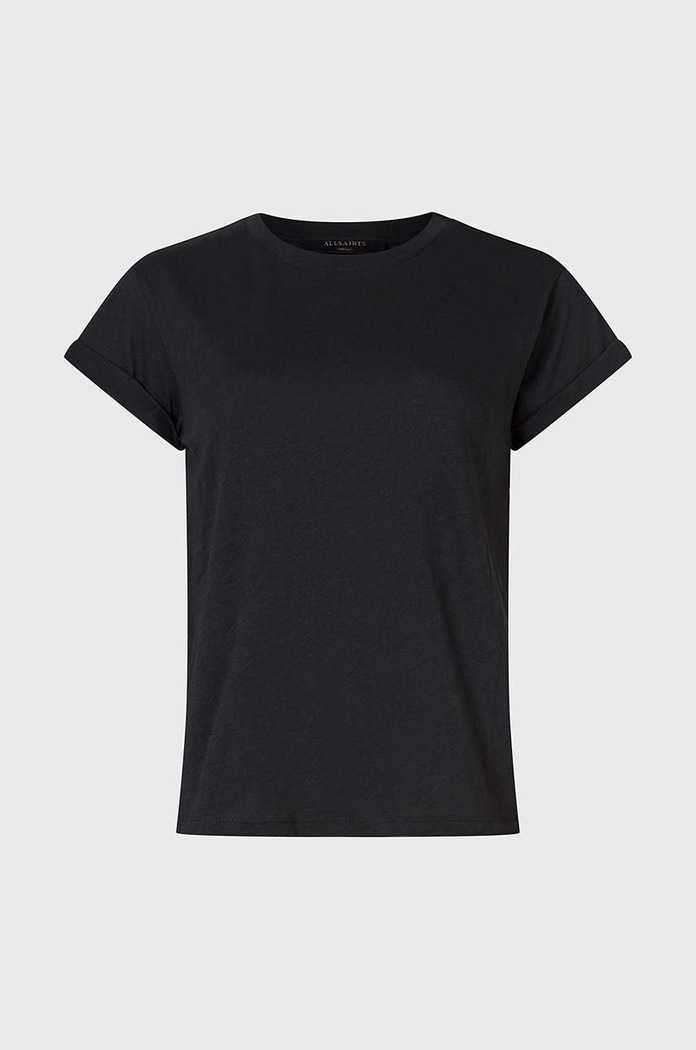 Bavlněné tričko AllSaints WM111S černá