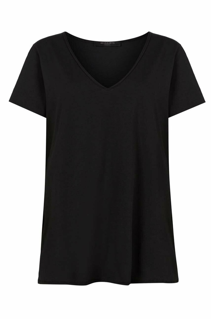 T-shirt bawełniany EMELYN TONIC TEE AllSaints czarny WM115P