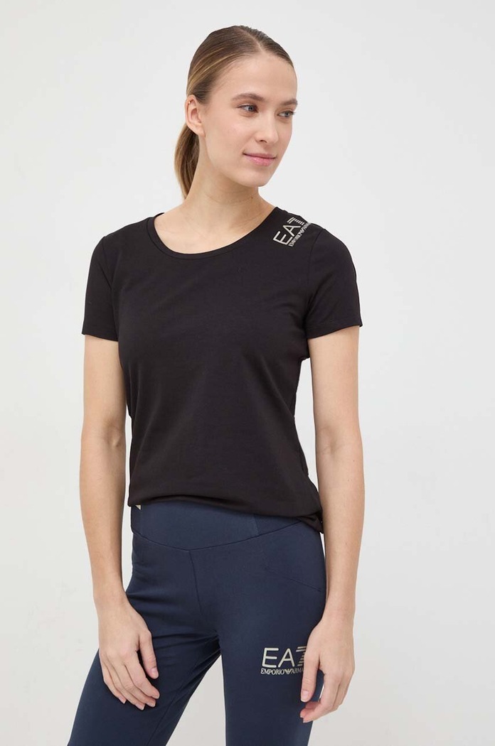 Tričko EA7 Emporio Armani černá 8NTT50.TJFKZ