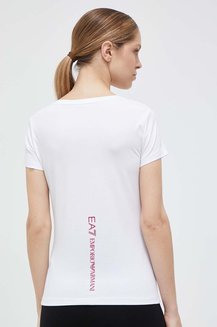 Oblečenie Tričko EA7 Emporio Armani 8NTT66.TJFKZ biela
