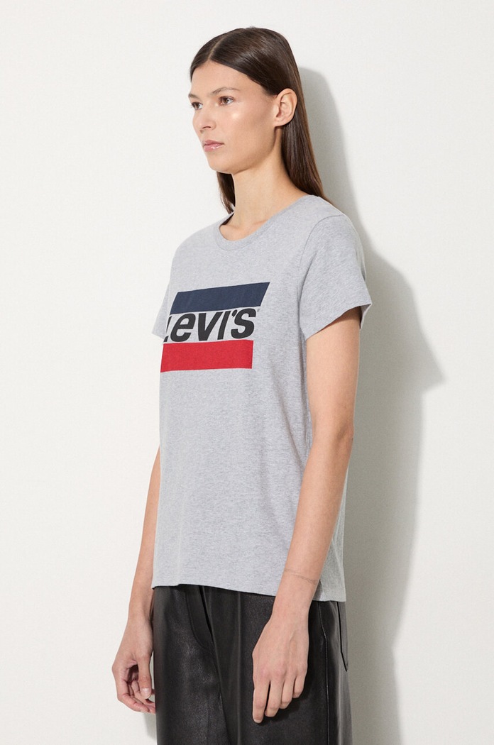 Odzież Levi's T-shirt bawełniany The Perfect Tee 17369.1687 szary