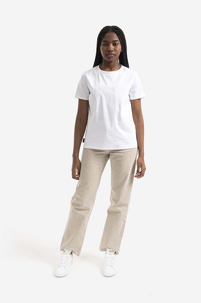Woolrich cotton T-shirt Logo T-shirt CFWWTE0056FRUT297 CFWWTE0056FRUT2979 white AA00