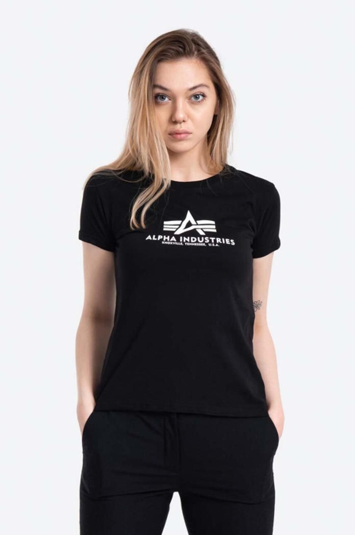 Alpha Industries Tricou din bumbac New Basic T negru 196051.03