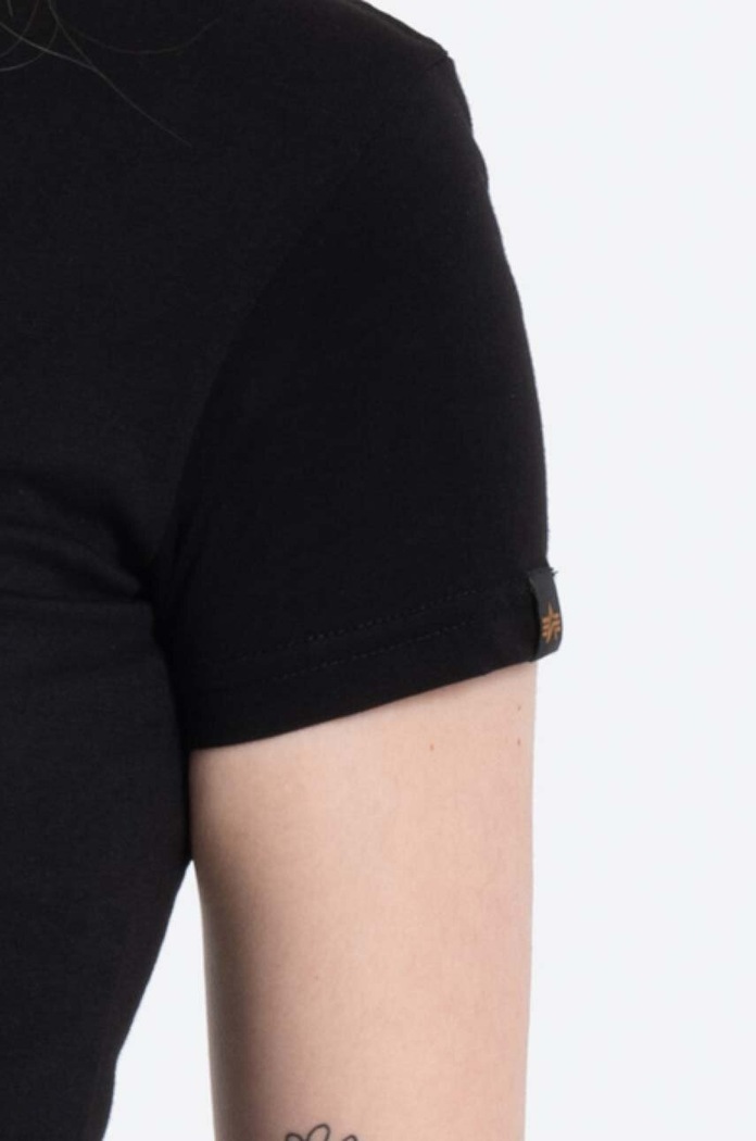 Tricou din bumbac New Basic T Alpha Industries negru 196051.03