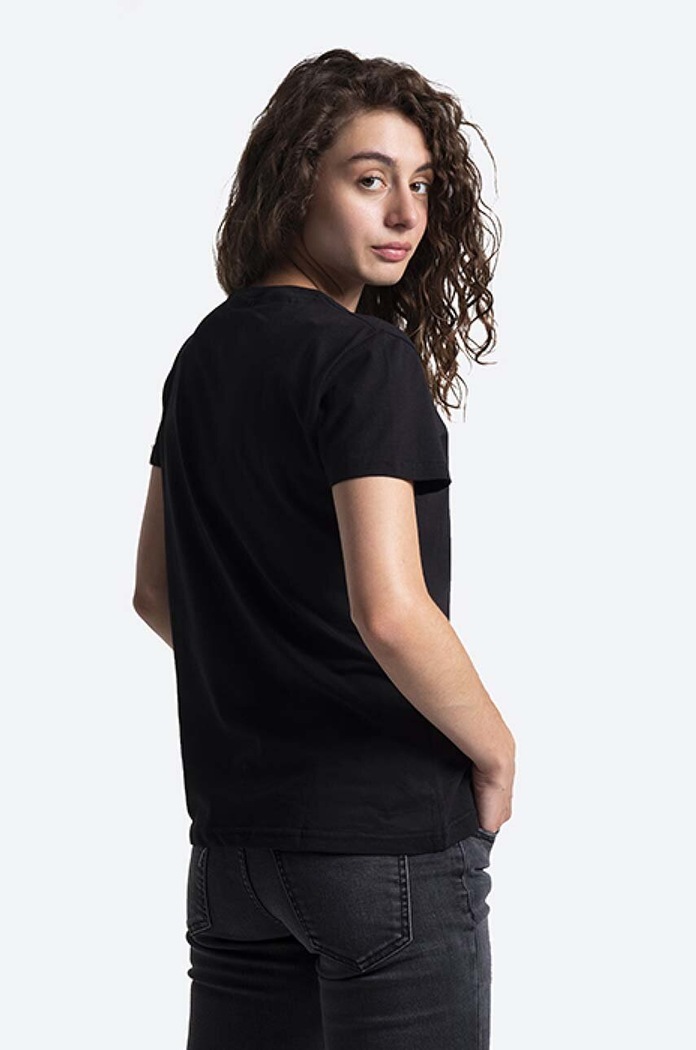 Odzież Alpha Industries t-shirt bawełniany New Basic T 196051FP.583 czarny
