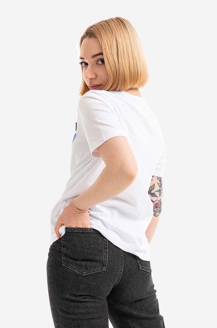 Clothing Wood Wood cotton T-shirt Mia Arch T-shirt 10282502.2222 white