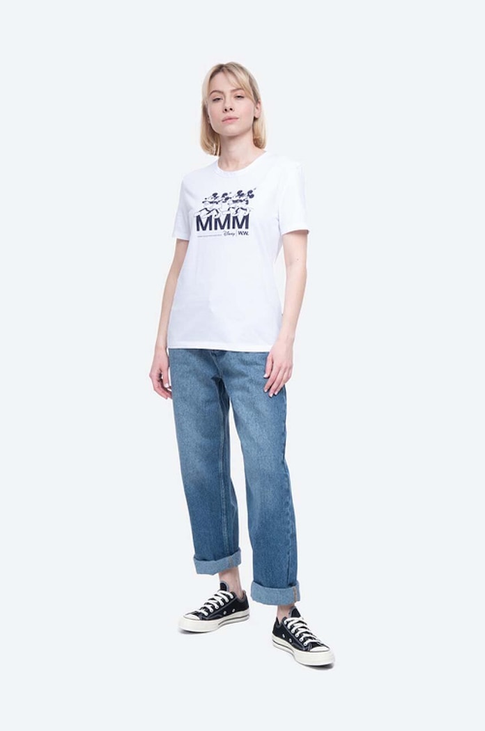Wood Wood t-shirt in cotone Aria T-shirt 12022500.2434 bianco AA00