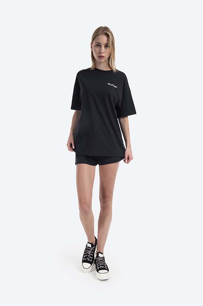 Converse t-shirt bawełniany 10021480.A01 czarny AA00