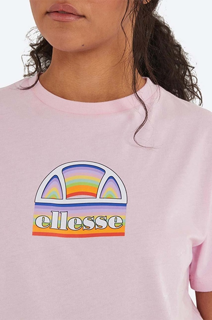 Oblečení Ellesse Bavlněné tričko Ellesse SGJ11887 růžová