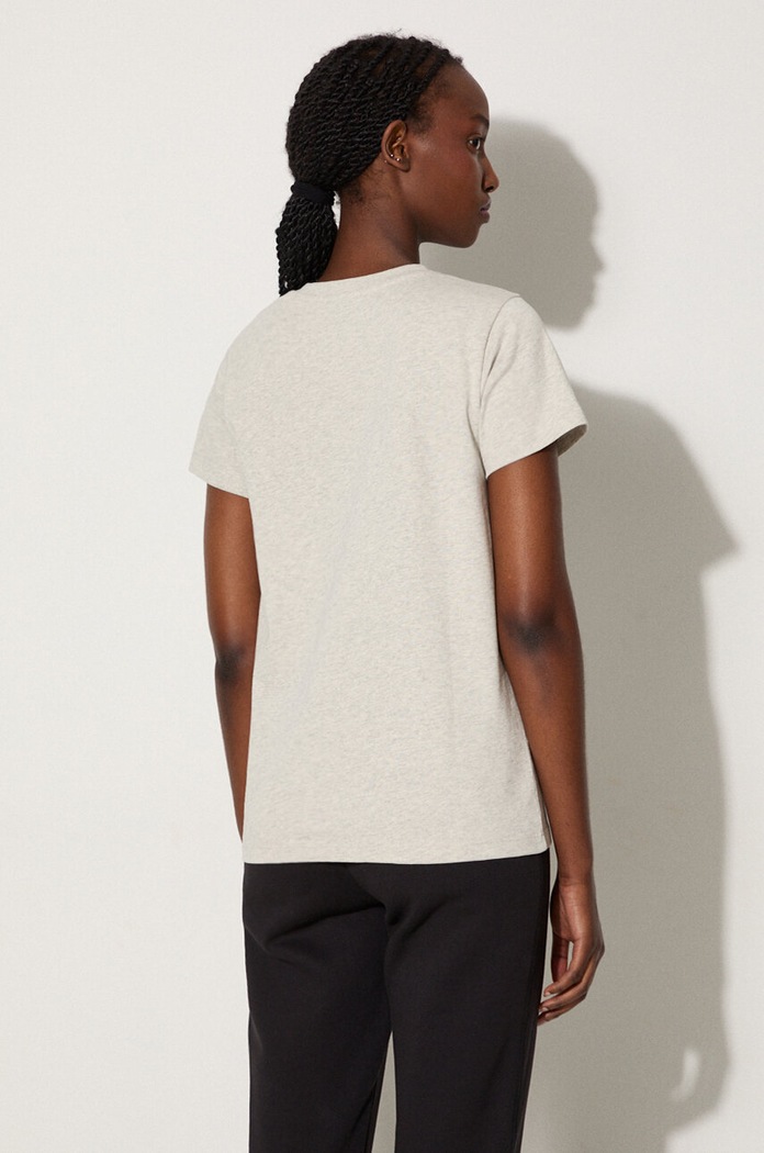 A.P.C. T-shirt bawełniany Denise COEAV.F26842 szary AA00
