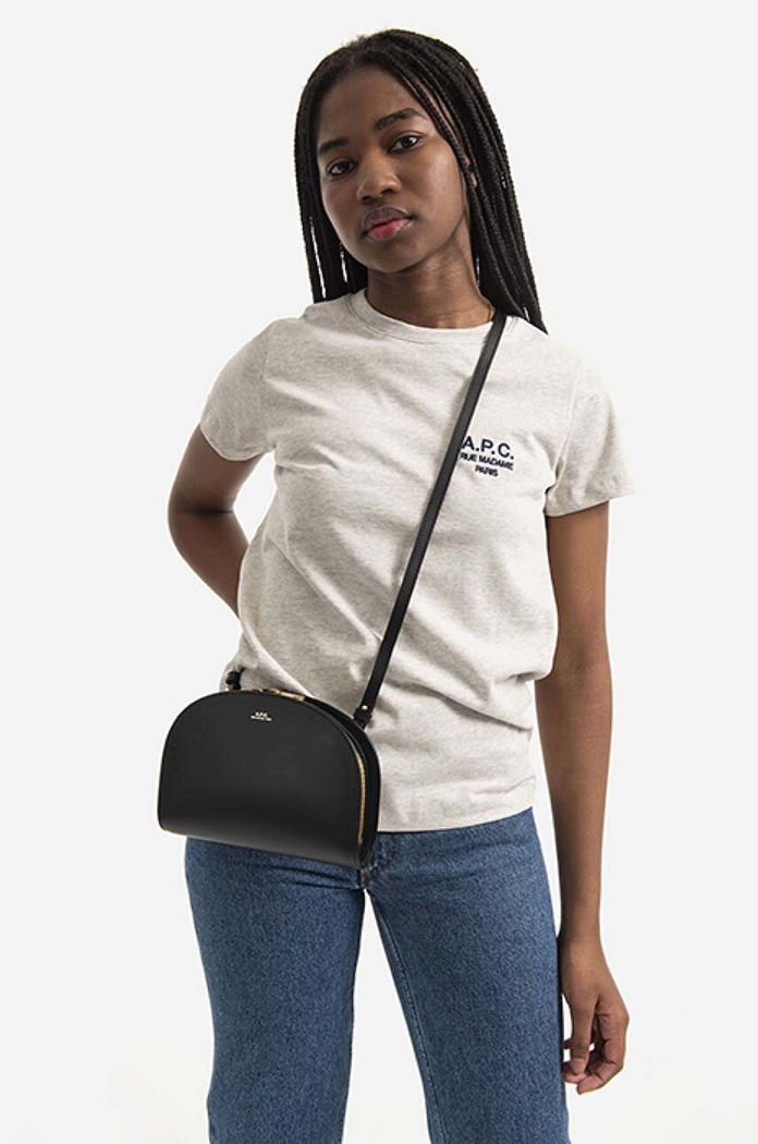 T-shirt bawełniany Denise A.P.C. szary COEAV.F26842