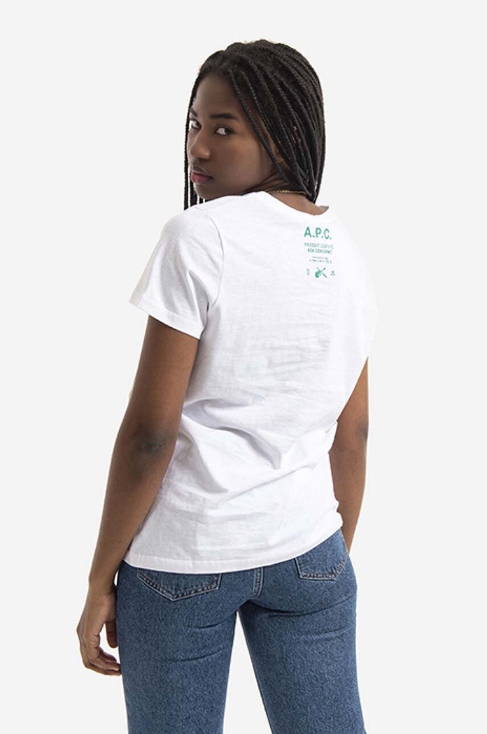 Clothing A.P.C. cotton T-shirt Leanne COETL.F26063 white