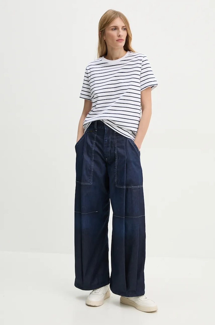 Samsoe Samsoe Tricou din bumbac F00012400 alb AA00