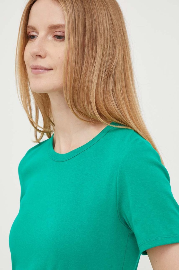 United Colors of Benetton pamut póló zöld 3GA2E16A0.108..