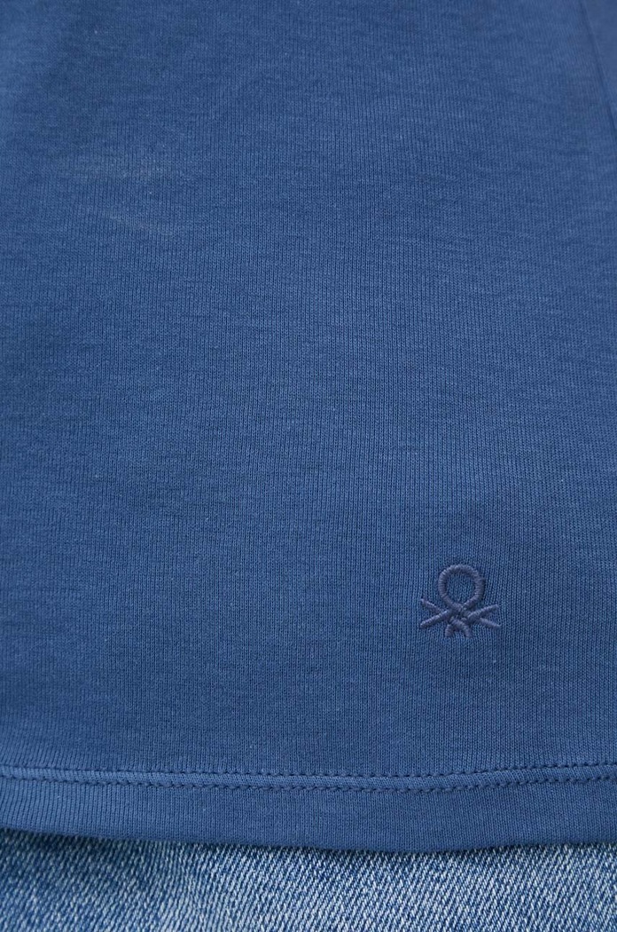 United Colors of Benetton t-shirt bawełniany 3GA2E4230.217. niebieski