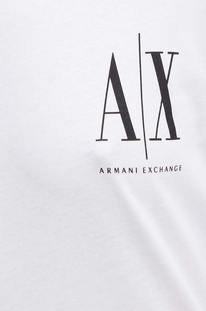 Armani Exchange longsleeve bawełniany 8NYTLX.YJG3Z.NOS biały