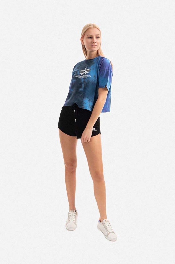 Alpha Industries cotton t-shirt 116083.551 navy AA00